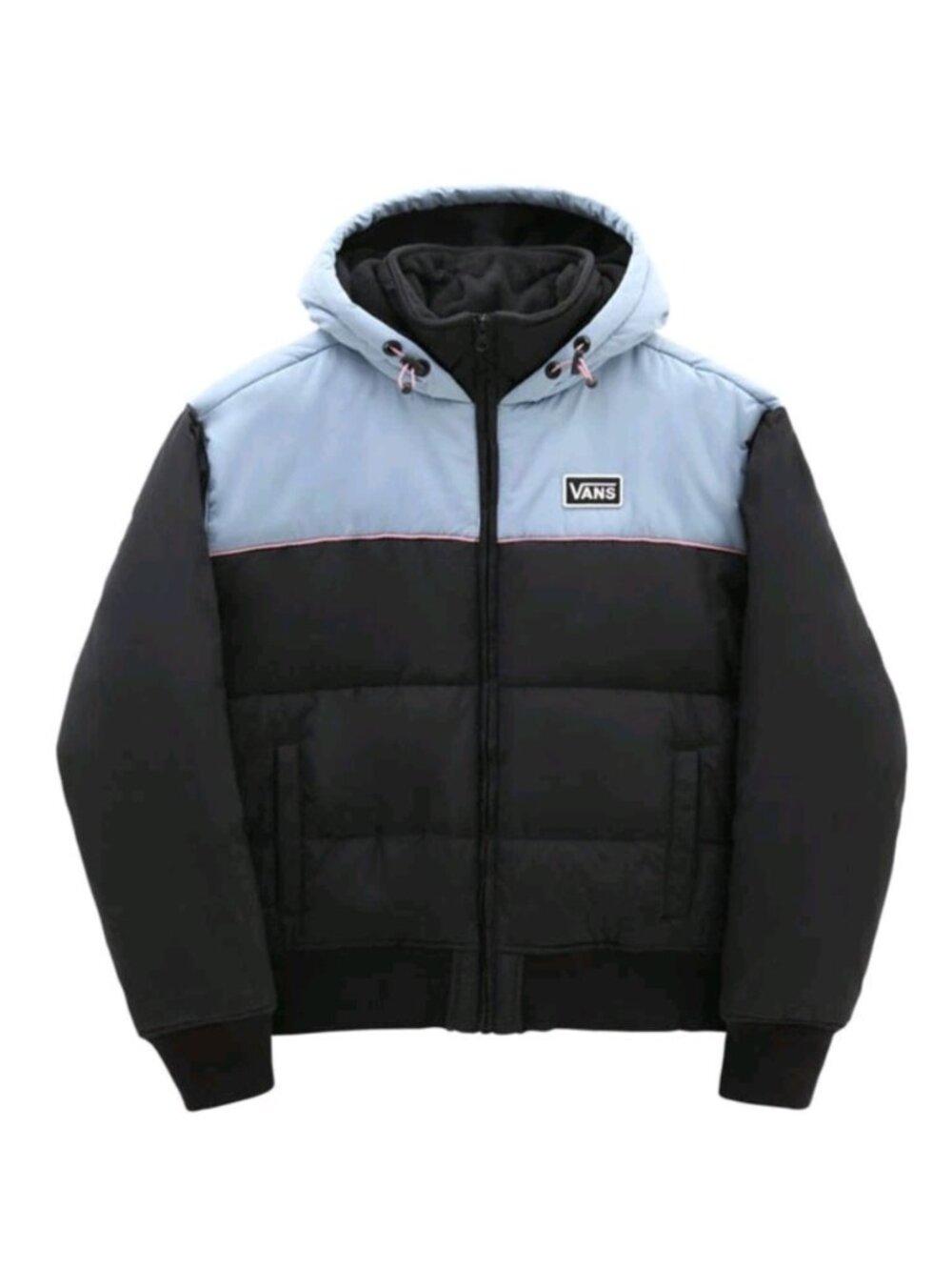 VANS Women’s Hard Rain MTW Puffer Jacket Two-tone Black Blue size XXL